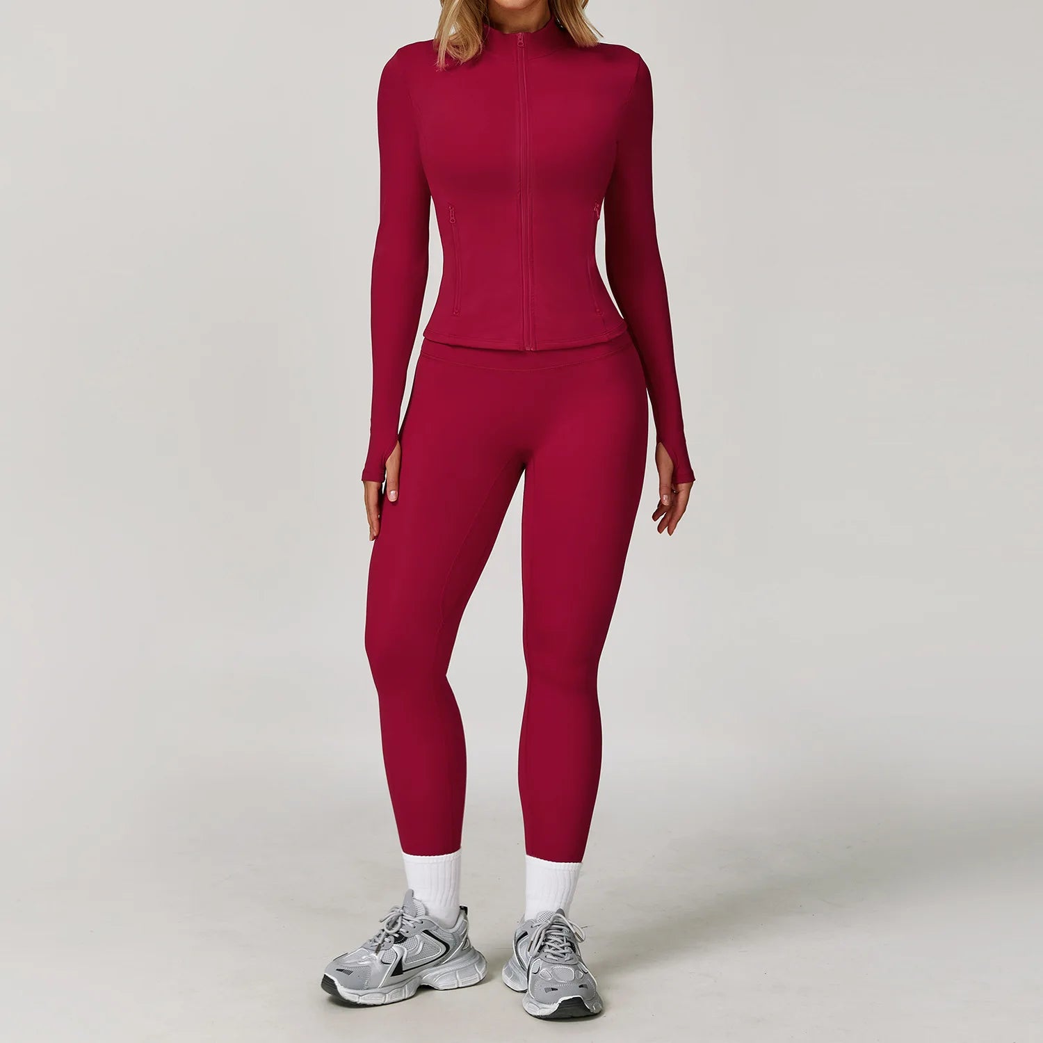 Gym Outfit Women Tracksuit 2/3PCS Yoga Suit Sports Set Running Workout Clothe Long Sleeve Sports Bra Athletic Wear Yoga Clothing