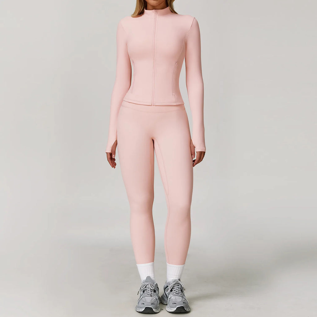 Gym Outfit Women Tracksuit 2/3PCS Yoga Suit Sports Set Running Workout Clothe Long Sleeve Sports Bra Athletic Wear Yoga Clothing
