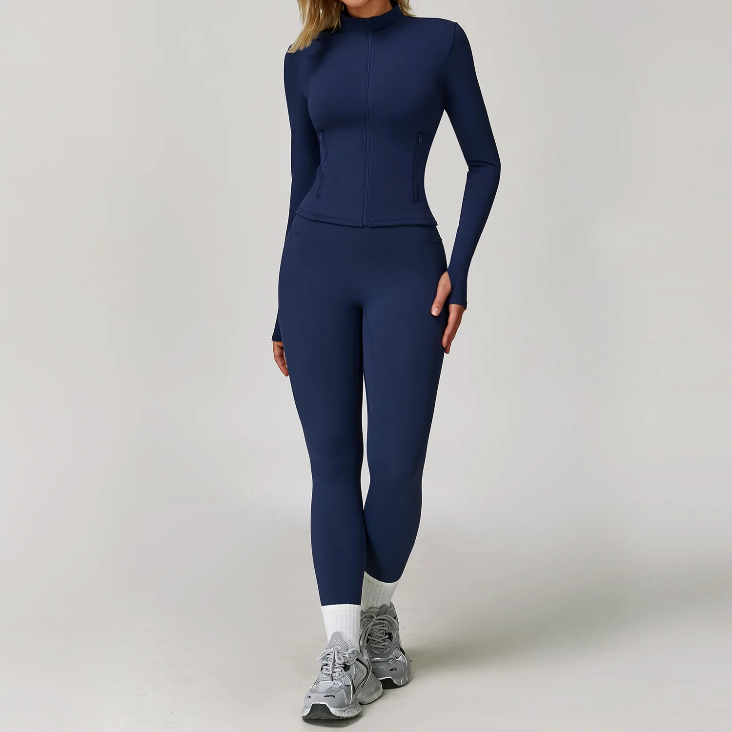 Gym Outfit Women Tracksuit 2/3PCS Yoga Suit Sports Set Running Workout Clothe Long Sleeve Sports Bra Athletic Wear Yoga Clothing
