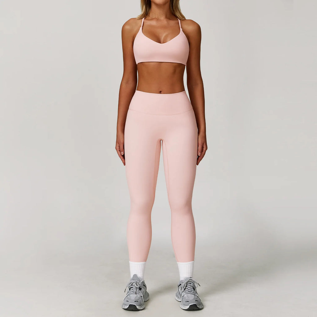 Gym Outfit Women Tracksuit 2/3PCS Yoga Suit Sports Set Running Workout Clothe Long Sleeve Sports Bra Athletic Wear Yoga Clothing