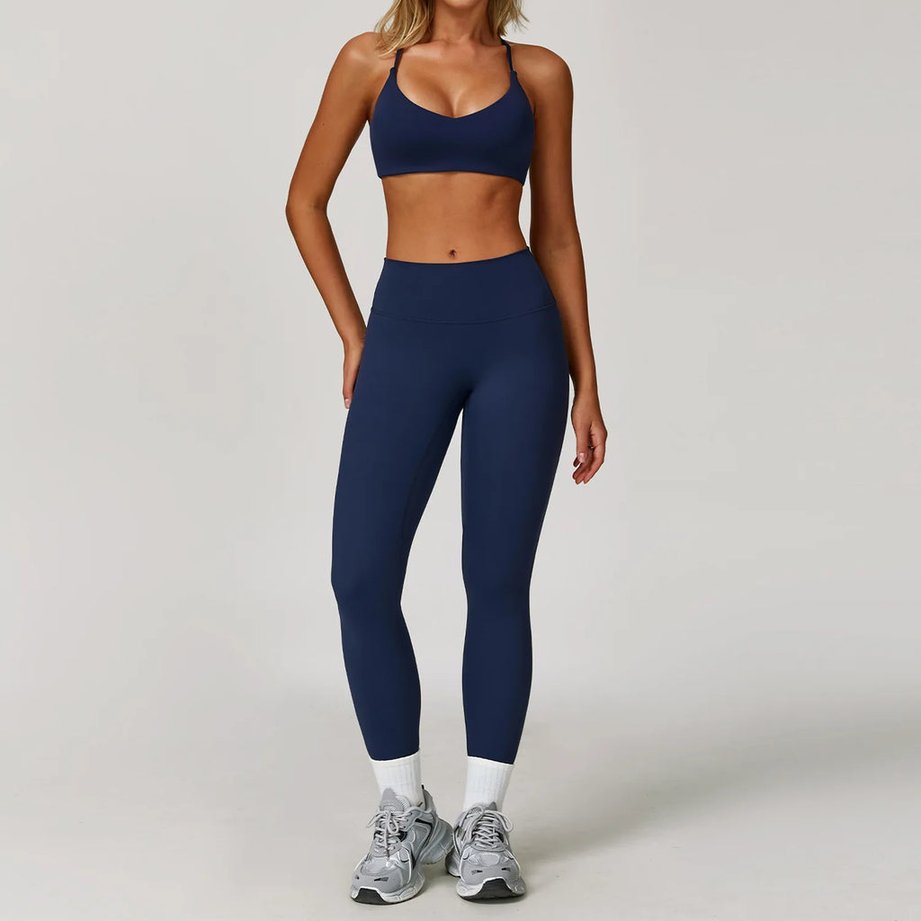 Gym Outfit Women Tracksuit 2/3PCS Yoga Suit Sports Set Running Workout Clothe Long Sleeve Sports Bra Athletic Wear Yoga Clothing